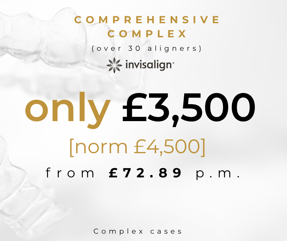 Invisalign Comprehensive Complex aligner price £3750