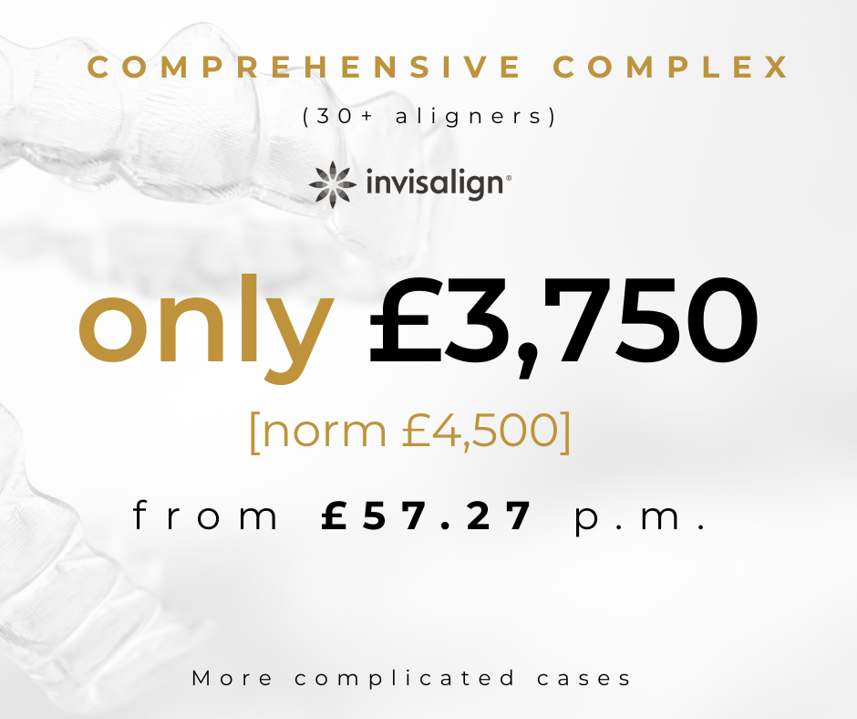 Invisalign Comprehensive Complex aligner price £3750