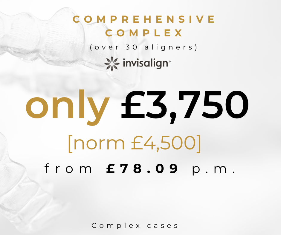 Invisalign Comprehensive Complex aligner price £3750